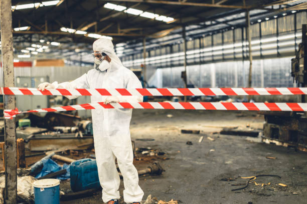 Professional Crime Scene Cleanup technician working in West Creek, NJ